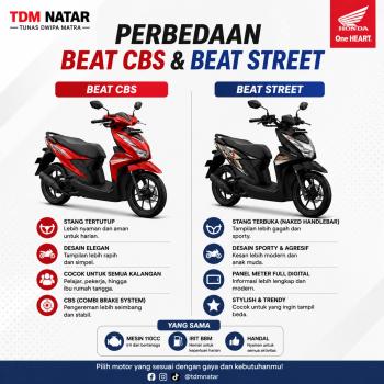 Perbedaan Honda BeAT CBS dan BeAT Street, Pilih Sesuai Gaya Berkendara
